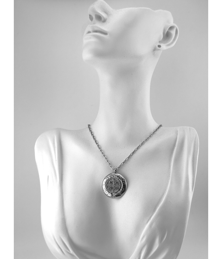 Κολιέ Κωνσταντινάτο Χρυσό & Ασημί