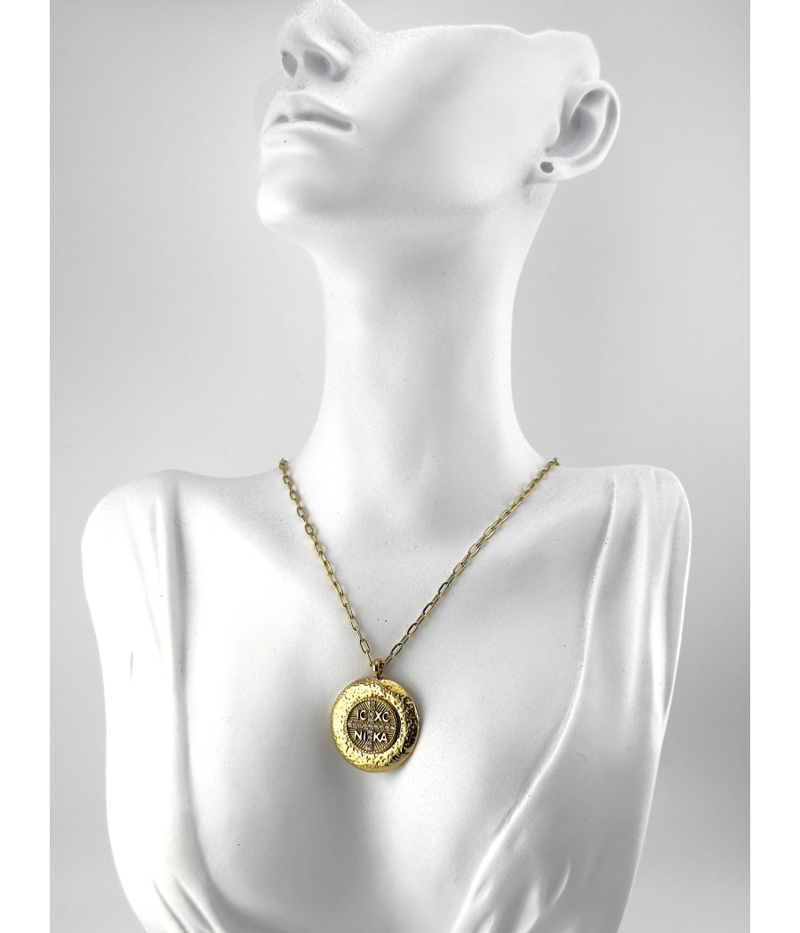 Κολιέ Κωνσταντινάτο Χρυσό & Ασημί