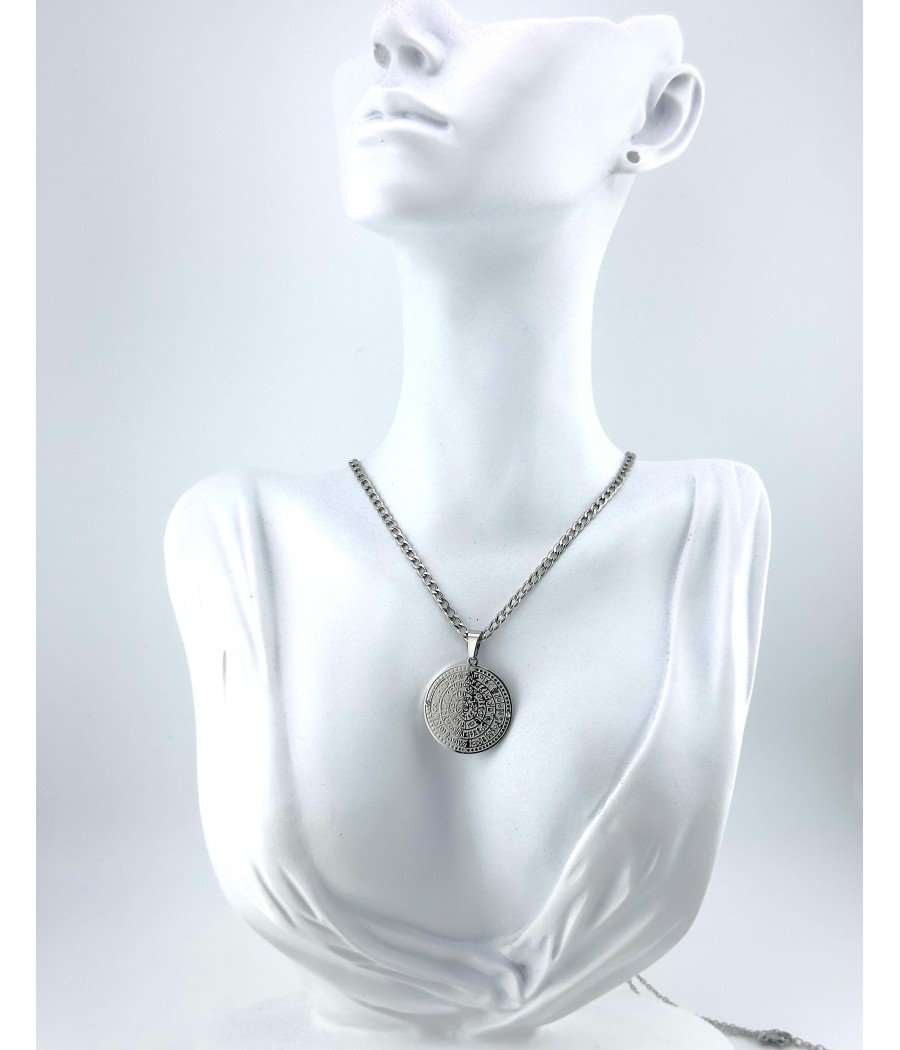 Κολιέ Κωνσταντινάτο Στρογγυλό Ασήμι & Χρυσό