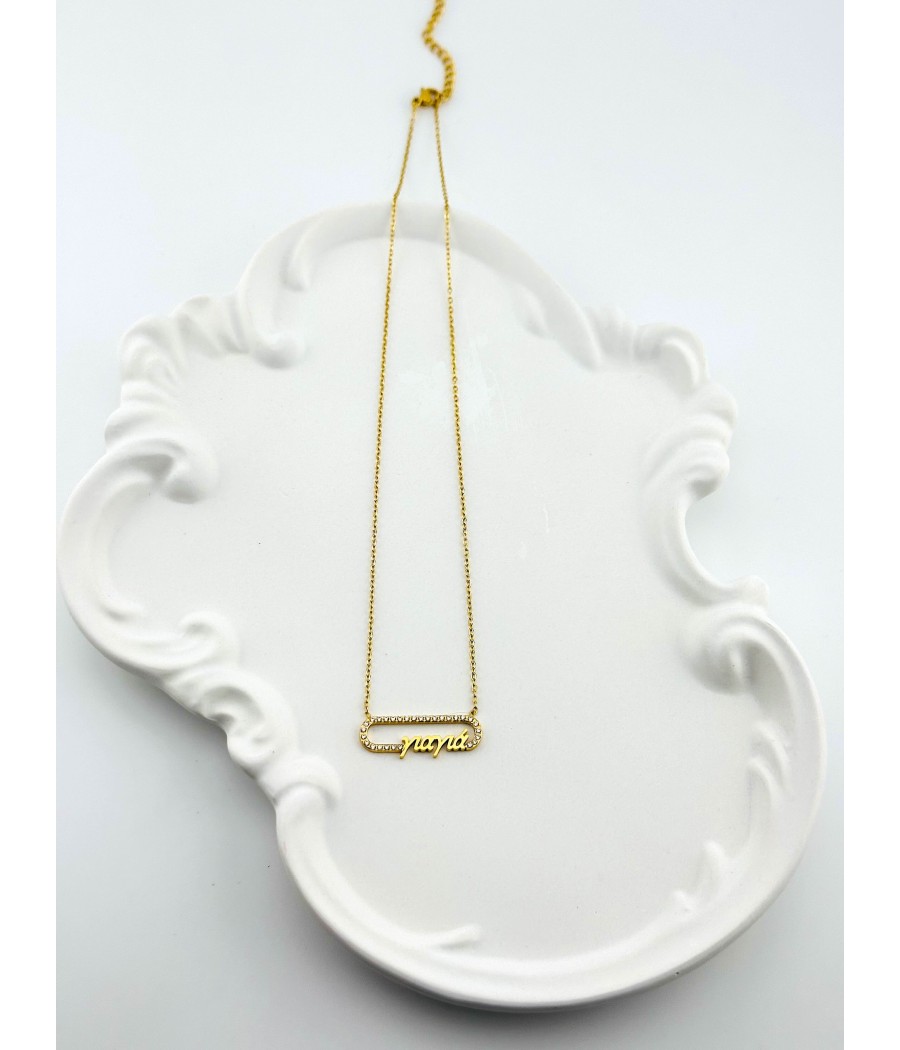 Κολιέ Γιαγιά με Ζιργκόν – Δώρο Αγάπης σε Χρυσό