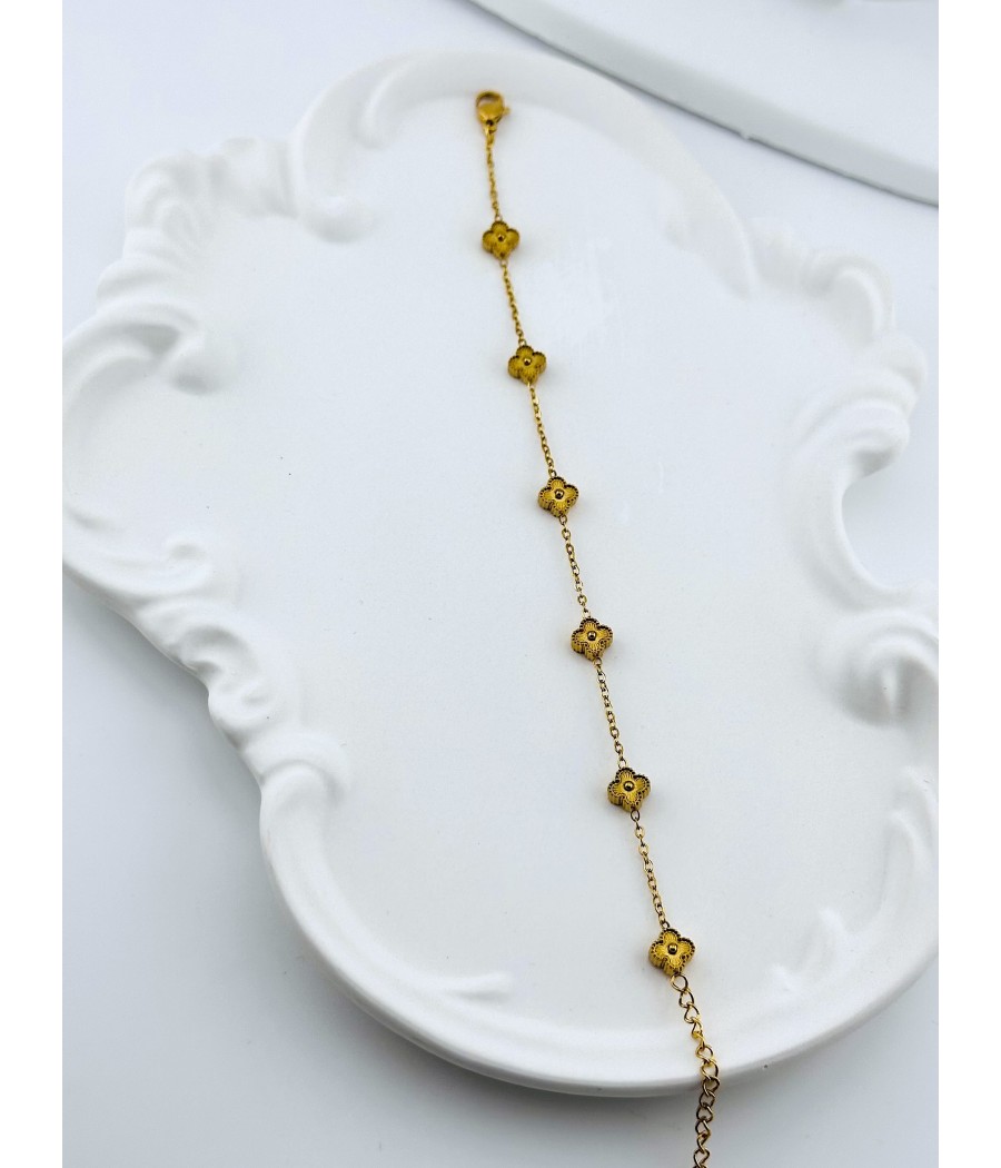 Βραχιόλι με Μοτίφ Τετράφυλλο