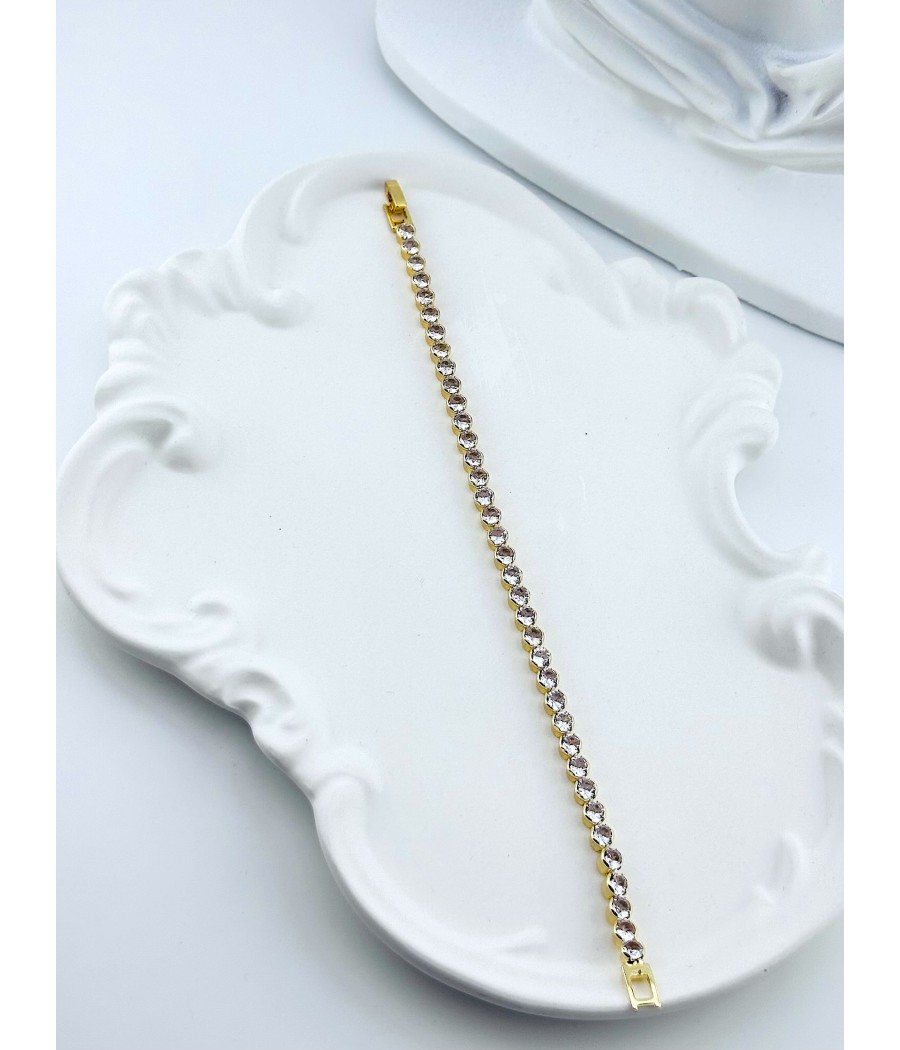 Βραχιόλι Ριβιέρα με Ζιρκόν – Ασημί ή Χρυσό