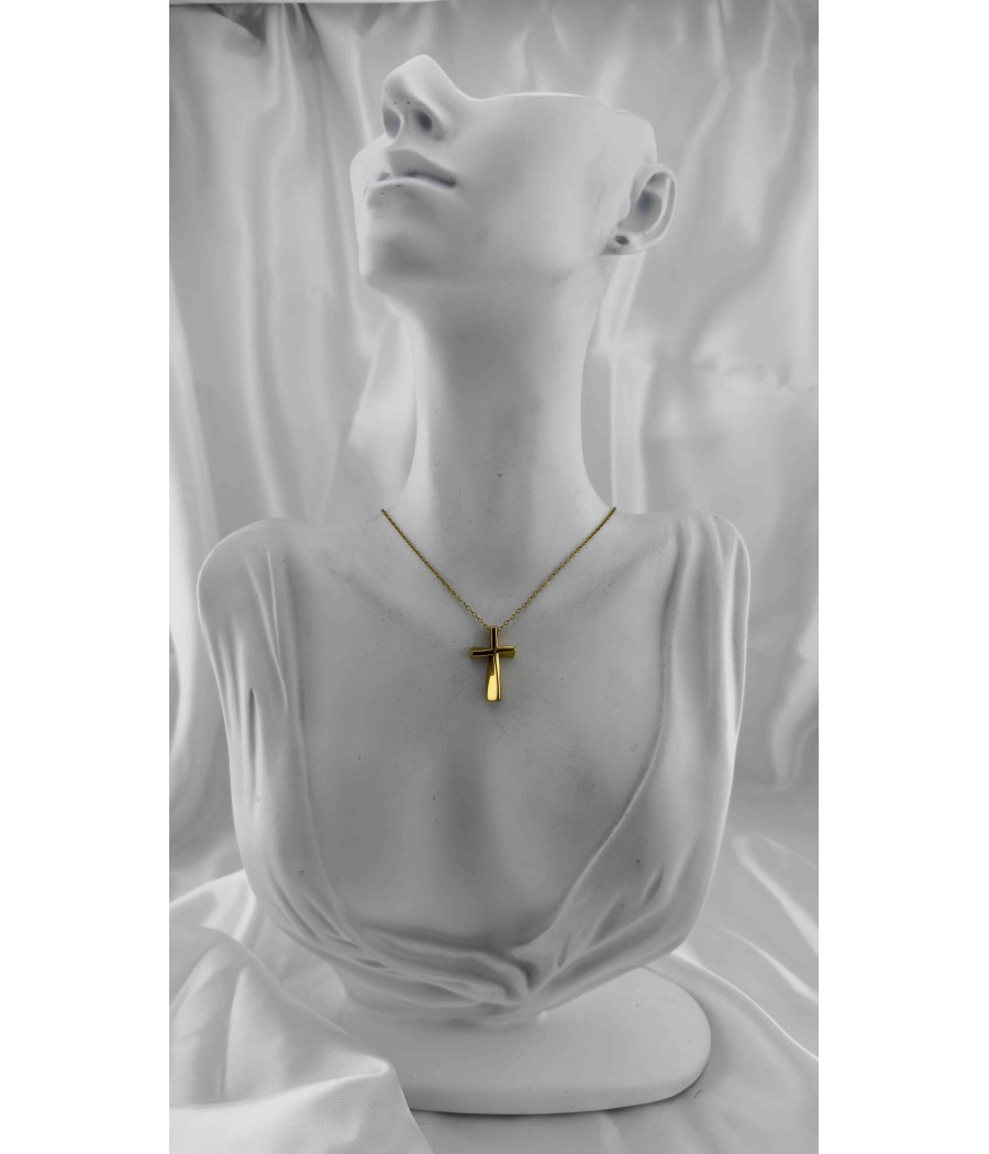 Σταυρός Minimal σε Χρυσά και Ασημί