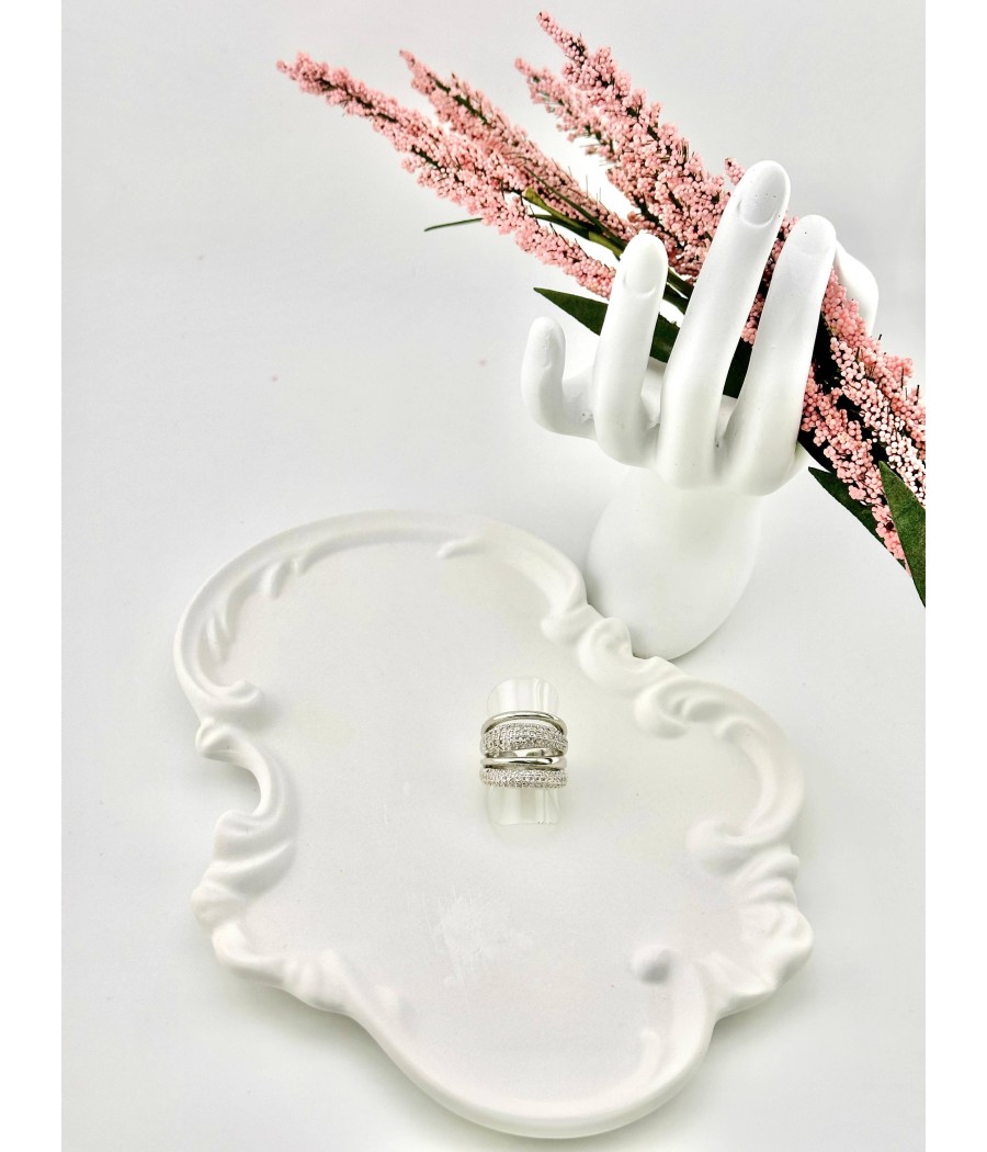 Δαχτυλίδι Τριπλή Λάμψη σε χρυσό και ασημί