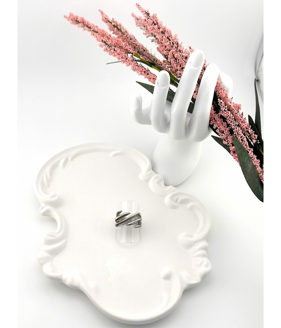 Δαχτυλίδι Σπείρα σε Χρυσό & Ασημί